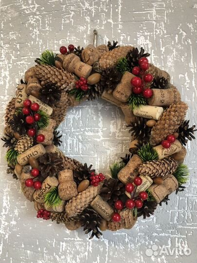 Венок Новогодний Рождественский Декор