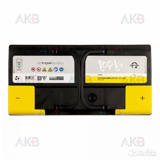 Аккумулятор автомобильный Topla EFB Stop-n-Go 90R