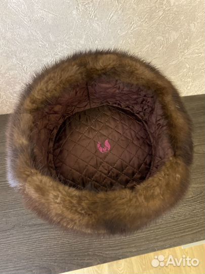 Норковая шапка-ушанка мужская