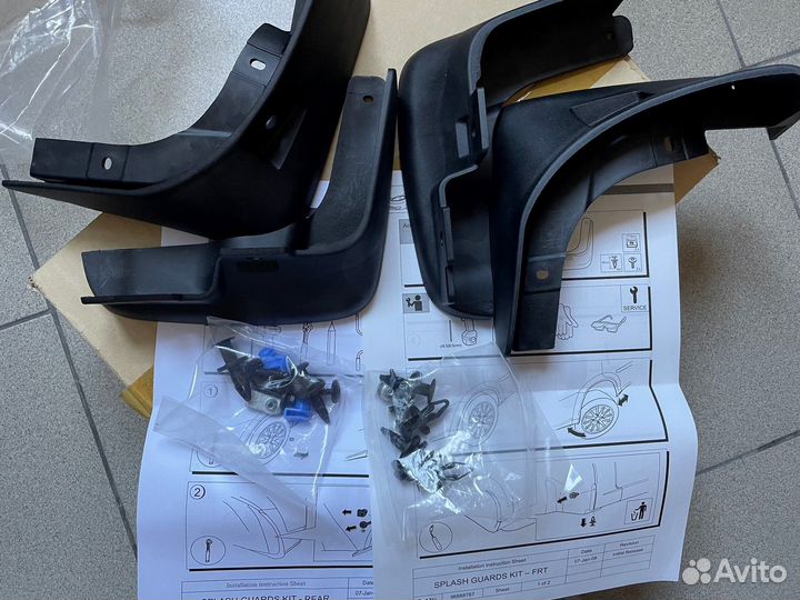 Брызговики комплект Chevrolet Cruze (2009-2016)