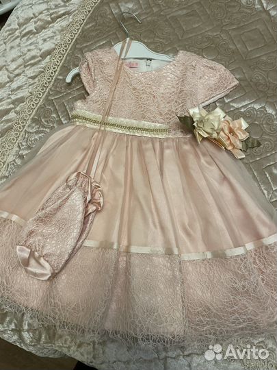 Нарядное плптье с сумочкой