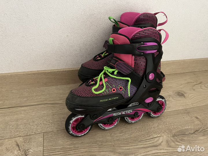 Роликовые коньки раздвижные 34-37