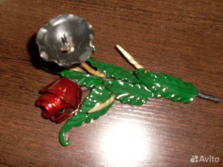 Подсвечник кованый роза