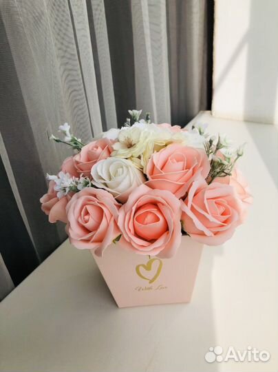 Букет из мыльных цветов