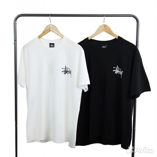 Футболка Stussy Fuzzy Dice Tee Smoke (беж.)