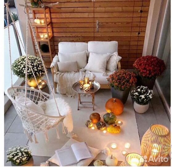 Плетеное кресло-качель