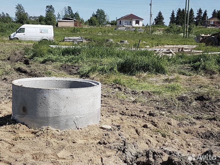 Септики выгребные ямы из бетонных колец