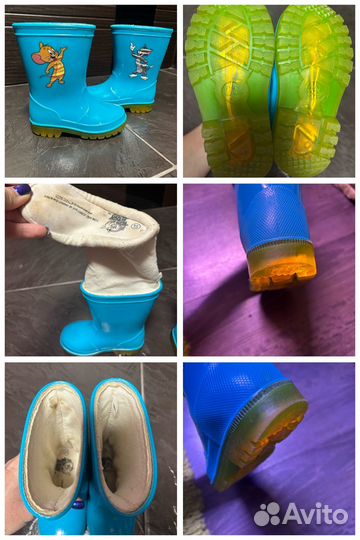 Резиновые сапоги, утепленные, 22, 23, 24, 25, 26