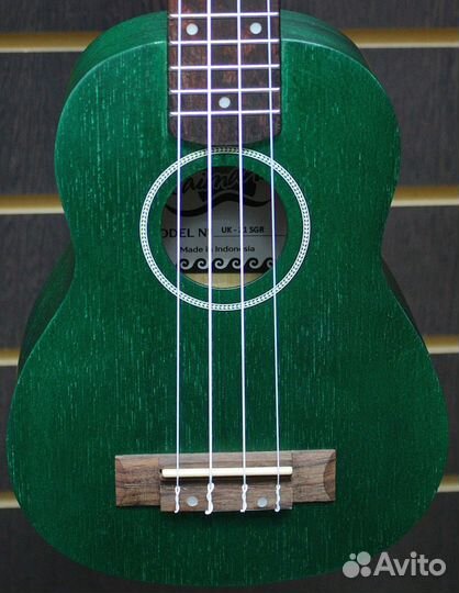 Укулеле сопрано, цвет зеленый Kaimana UK-21 sgrm