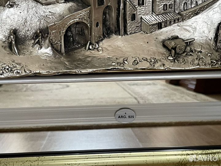 Картина из серебра Италия 925 пробы