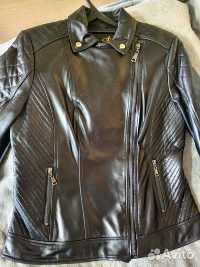 Куртка кожаная женская, натуральная кожа