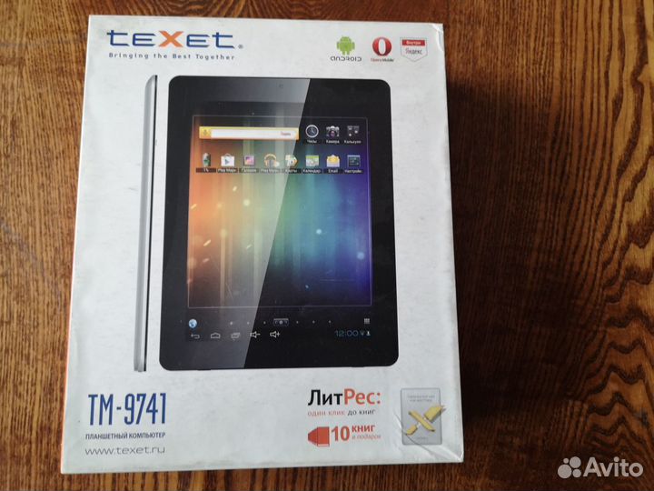 Планшетный компьютер texet
