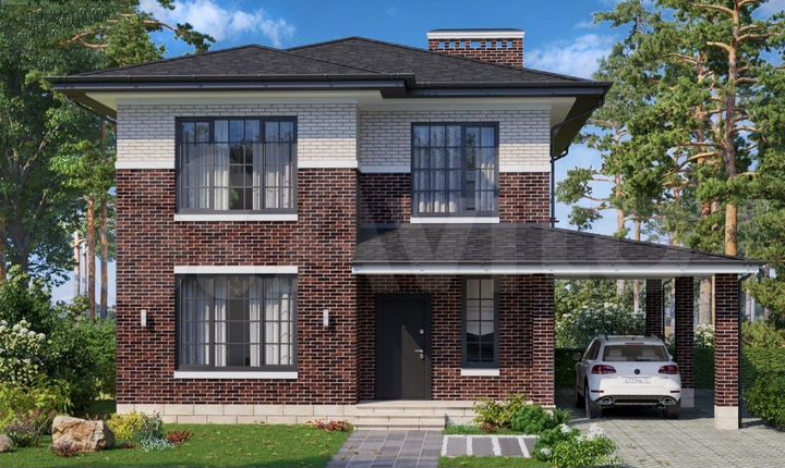 Коттедж 147 м² на участке 7,5 сот.