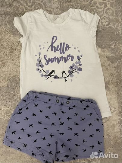 Вещи на девочку пакетом 128р