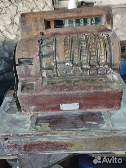 Кассовый аппарат СССР винтажный
