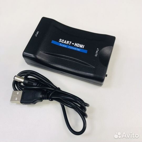 Конвертер адаптер Scart на Hdmi (720/1080)аудио/ви