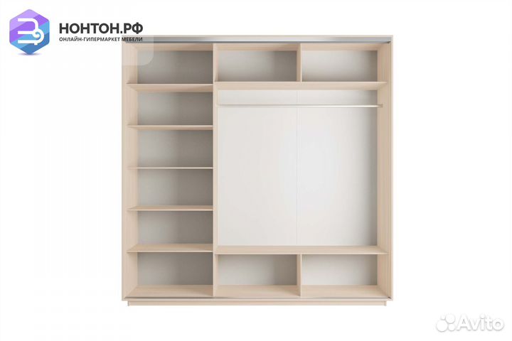 Шкаф-купе 3-х дверный Нонтон фото №1015 / дуб моло