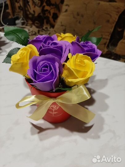 Цветы из мыла