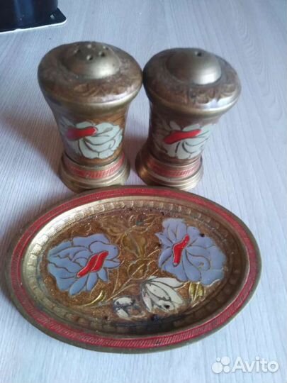 Набор для специй индийский. Латунь