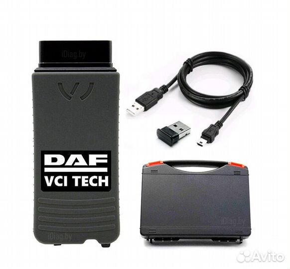 Автосканер DAF VCI для davie XDc II + полный софт