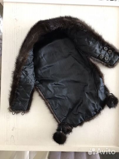 Меховая шапка из норки