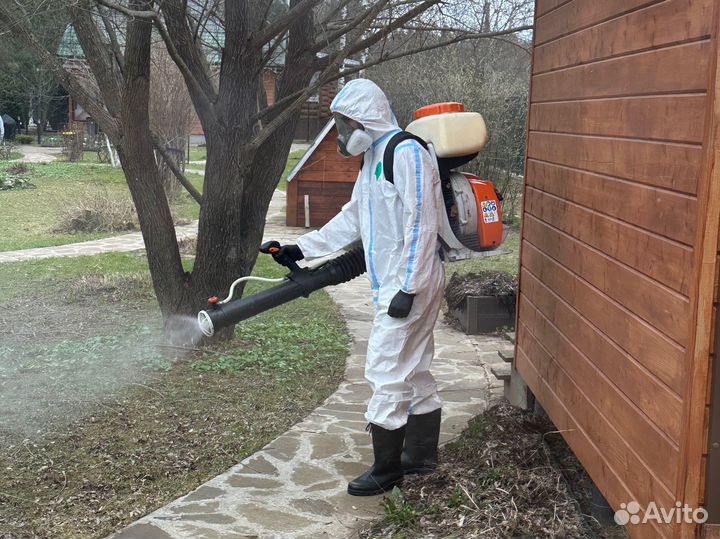 Обработка от клещей комаров блох мух ос кротов