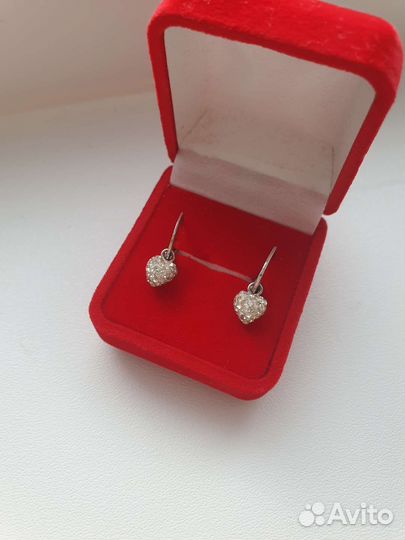 Серьги детские серебро 925 проба