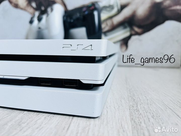 Sony PS4 pro 1tb White под прошивку 11.00