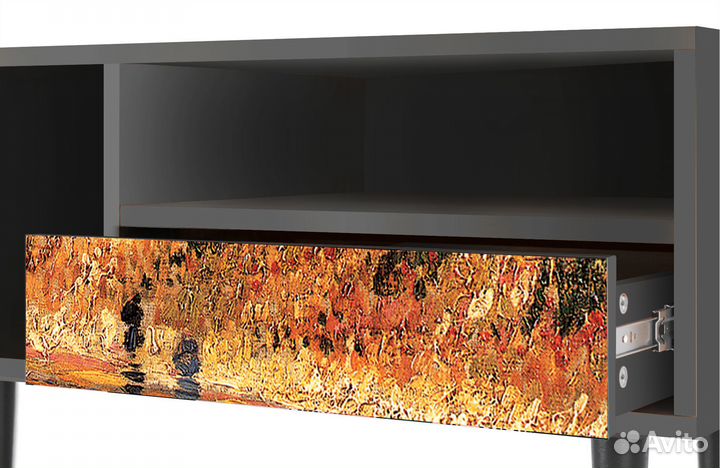 Тв-тумба T3 - Антрацит - The Banks of the Seine