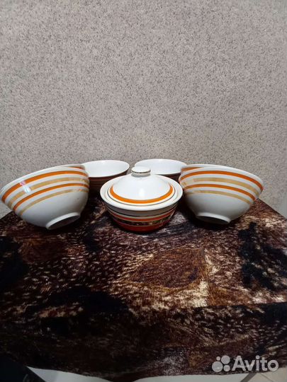 Пиала для чая 6шт и сахарница