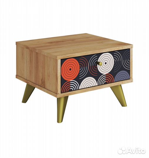 Фьюжн Тумба тм-004 Дуб Крафт Золотой vinil