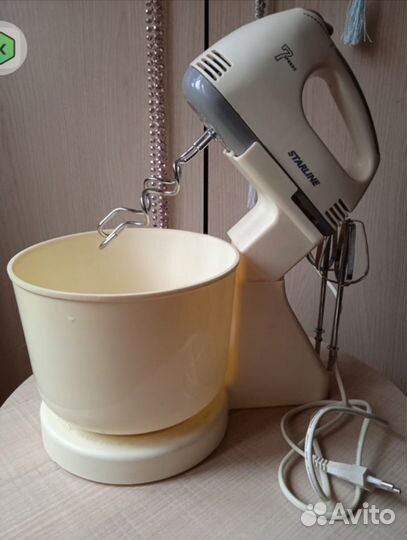 Миксер кухонный с чашей, электрический,starline