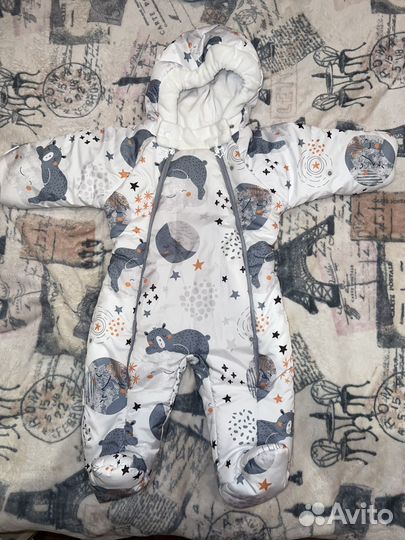 Теплая одежда для новорожденных 62/68
