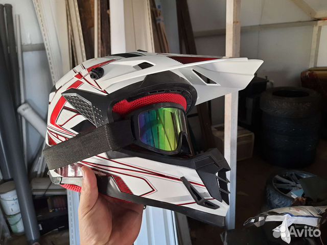 Кроссовый шлем новый