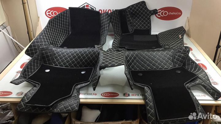 3D Коврики Toyota из Экокожи