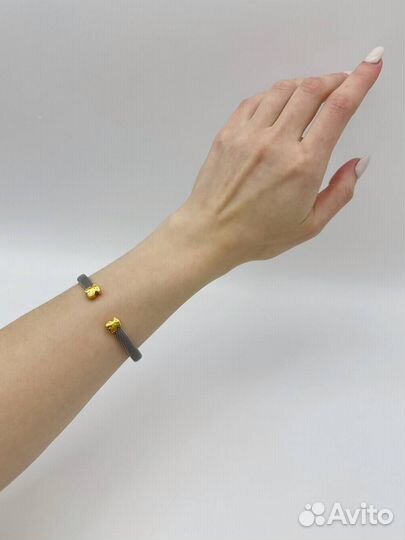 Браслет Tous золото и сталь 750 / 8.38 гр