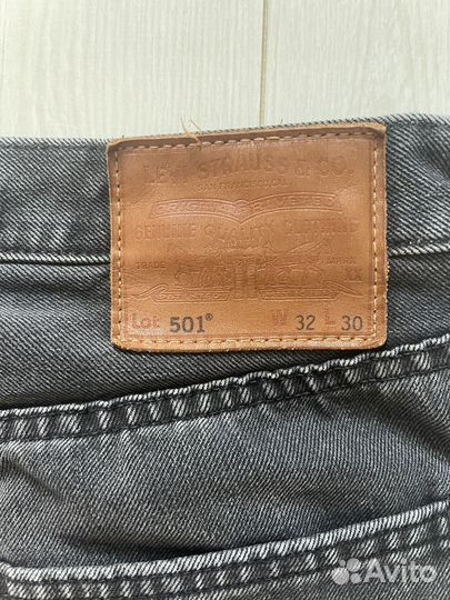 Джинсы levis мужские 501 черные