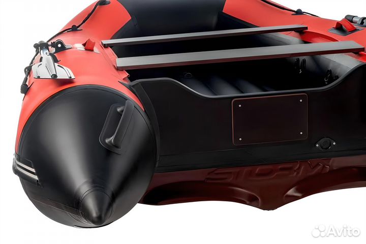 Лодка пвх Stormline Classic Air 335 красно-черная