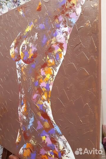 Картина с девушкой в стиле ню Интерьерная картина