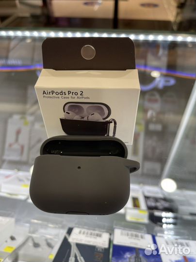 Чехол на AirPods Pro 2 серый