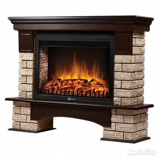 Портал Firelight Forte Wood 30 камень коричневый