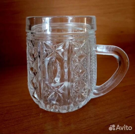 Хрустальные бокалы СССР кружки бочонки 6шт