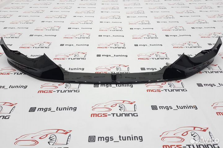 Губа на BMW 1Series F20 стиль M-Performance Black
