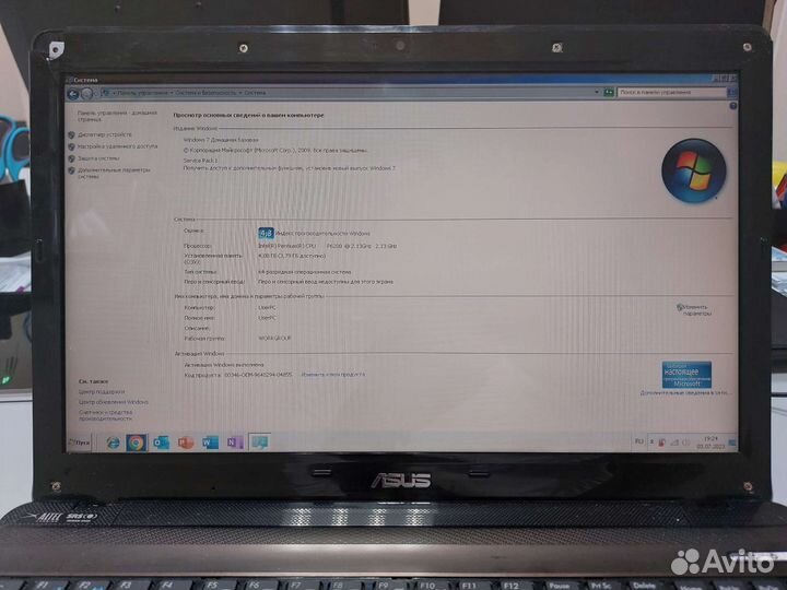 Asus k52f ноутбук 15.6