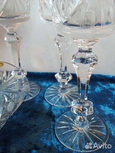 Хрустальные фужеры бокалы Кубок