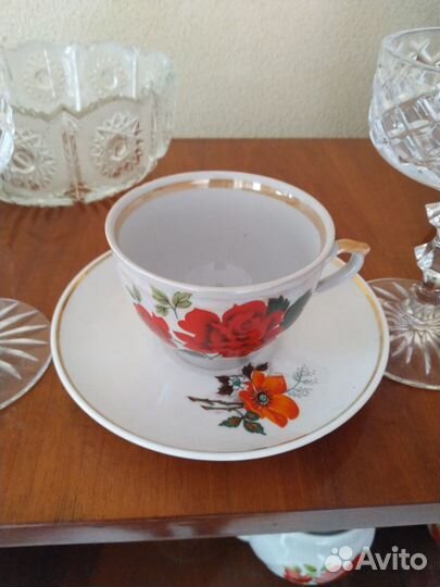 Чайный сервиз, 6 персон, СССР, Космос