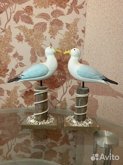Фигурка чайка декоративная