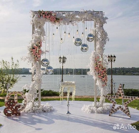 Оформление, декор свадеб, фотозон