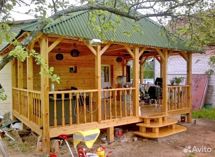 Строительство террас, веранд, беседок, пристроек