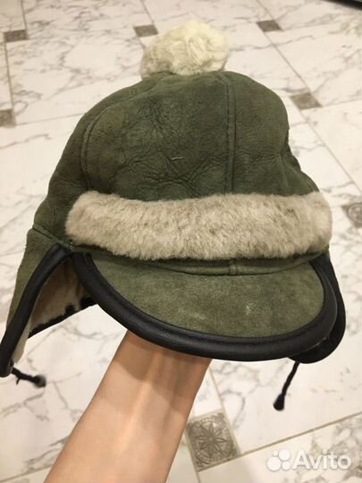Шапка на овчине детская